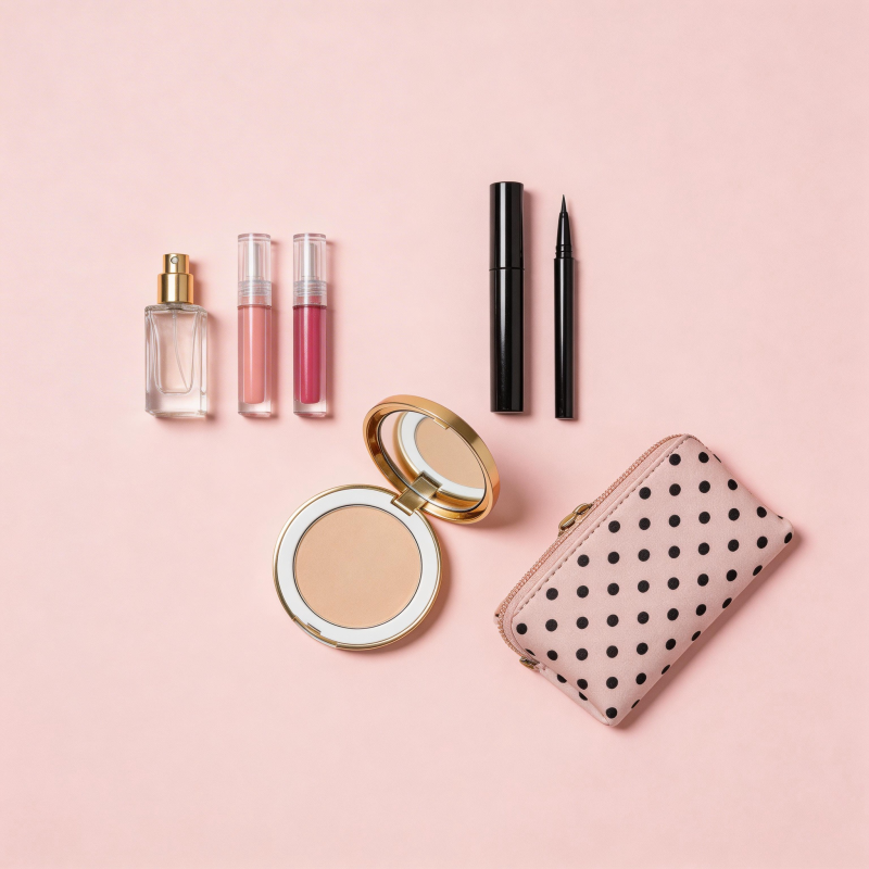 粉色系美妆单品合集图片