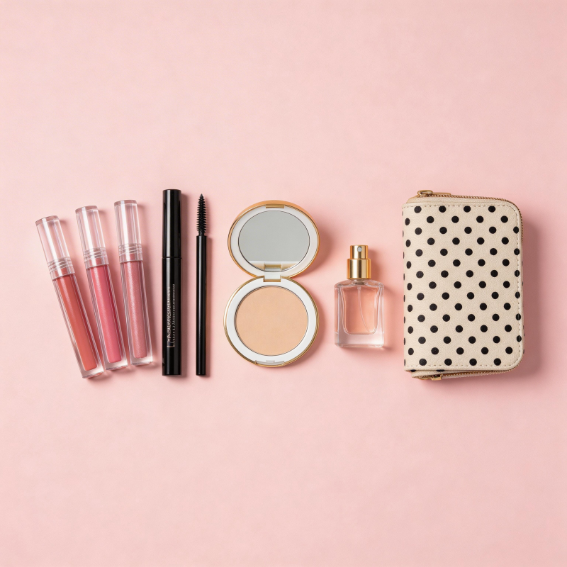粉色系美妆单品合集图片