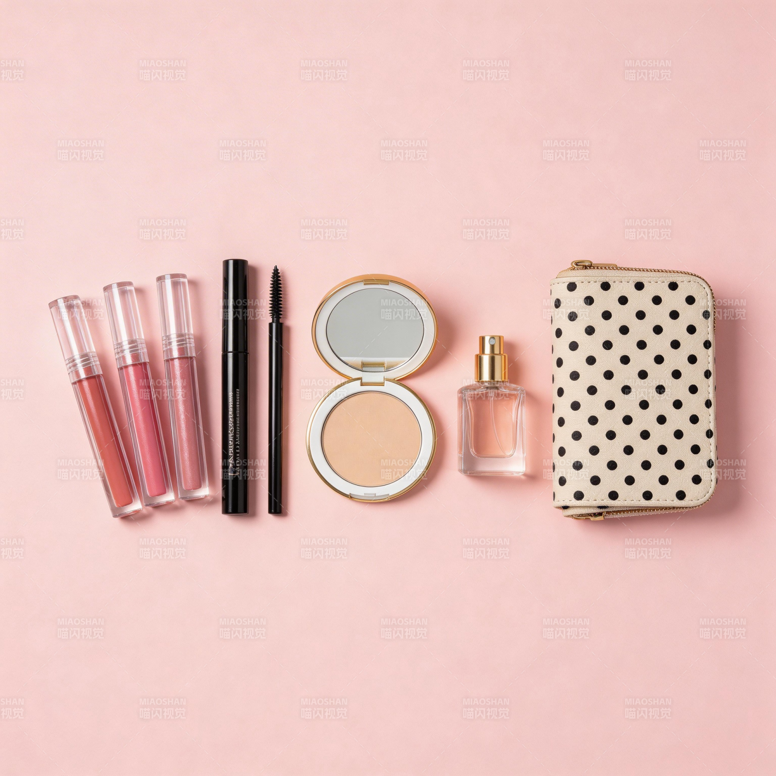 粉色系美妆单品合集图片