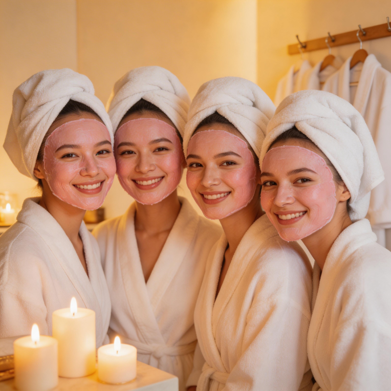 闺蜜SPA夜 面膜烛光伴图片