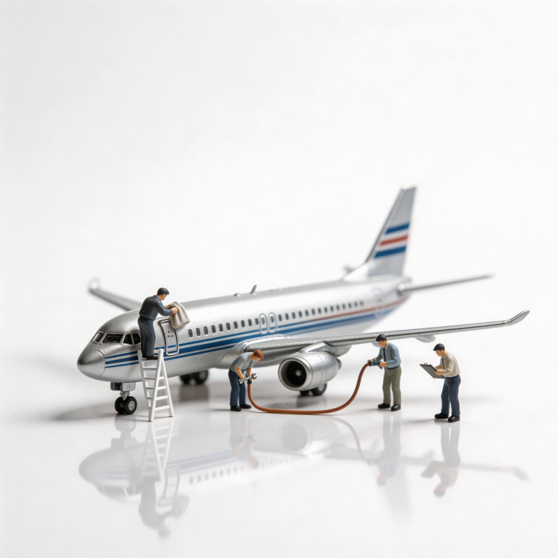 迷你飞机检修现场图片