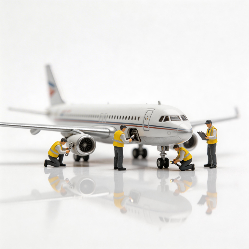 迷你飞机维修现场图片