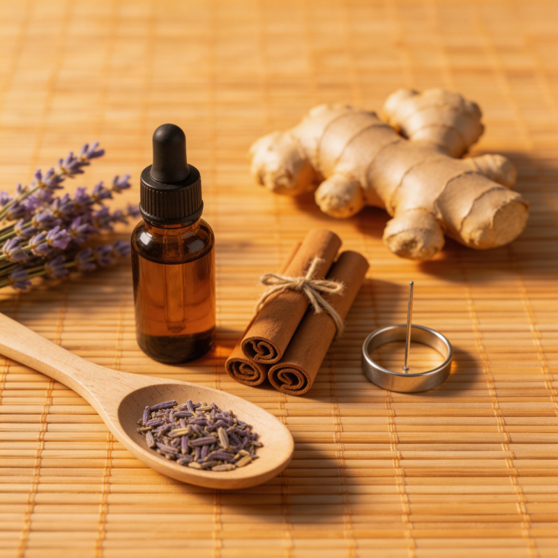 天然草本精油与香料组合图片