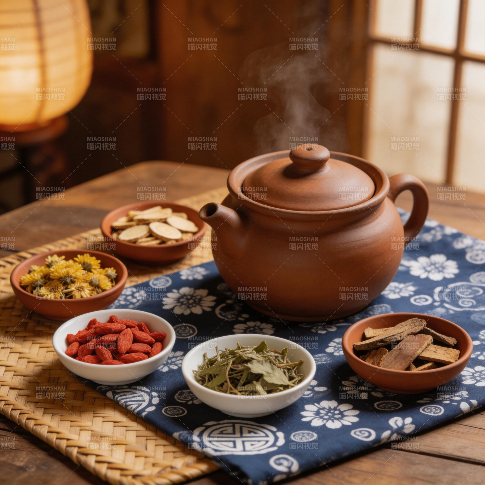 茶香氤氲 草本养生静享图片