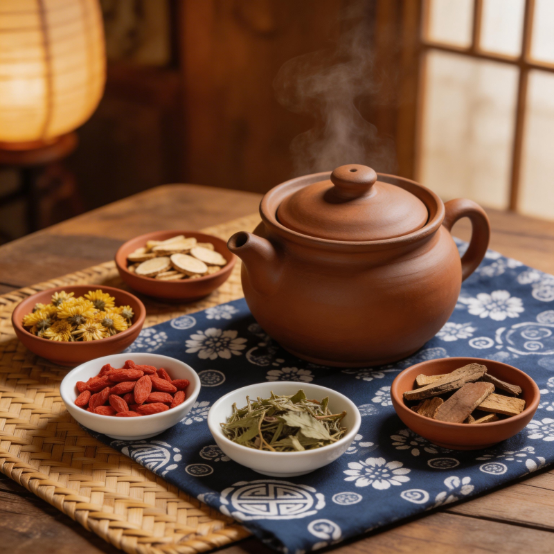 茶香氤氲 草本养生静享图片