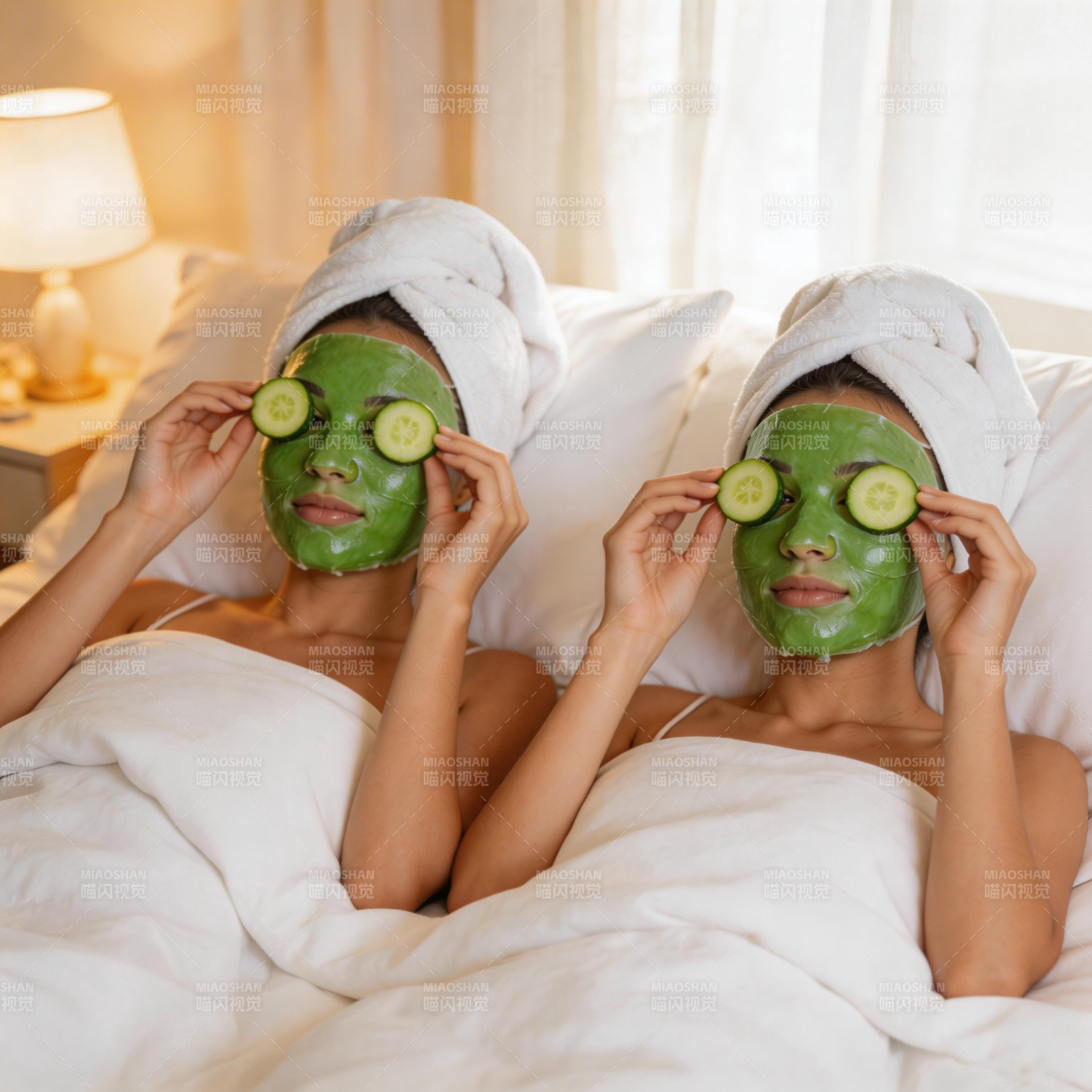 闺蜜面膜时光 黄瓜护眼超治愈图片