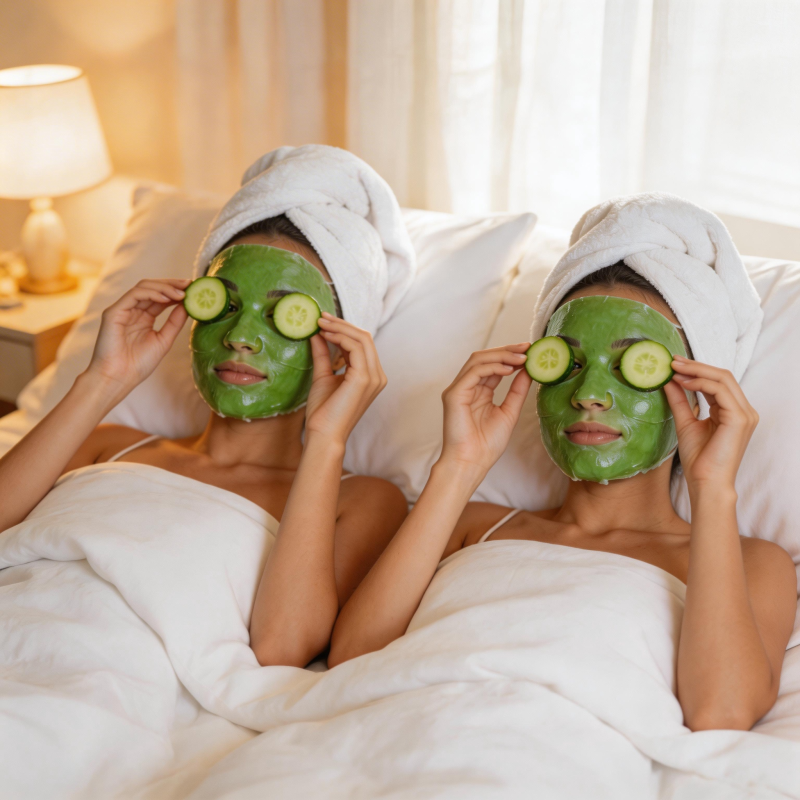 闺蜜面膜时光 黄瓜护眼超治愈图片
