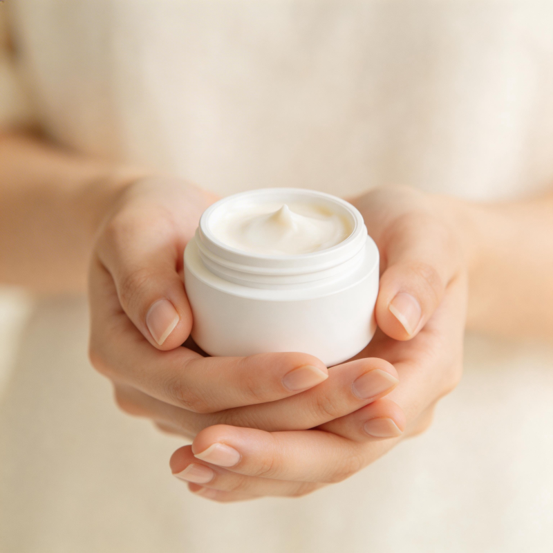 双手捧护肤霜 温柔呵护肌肤图片