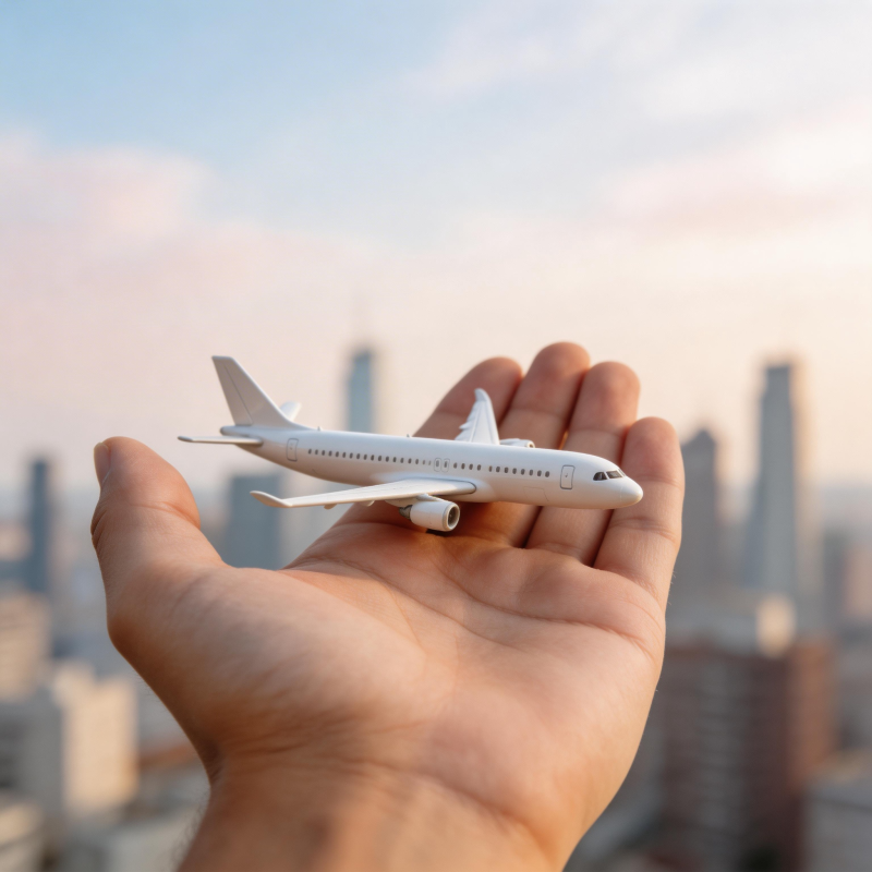 掌上飞机 城市在望图片