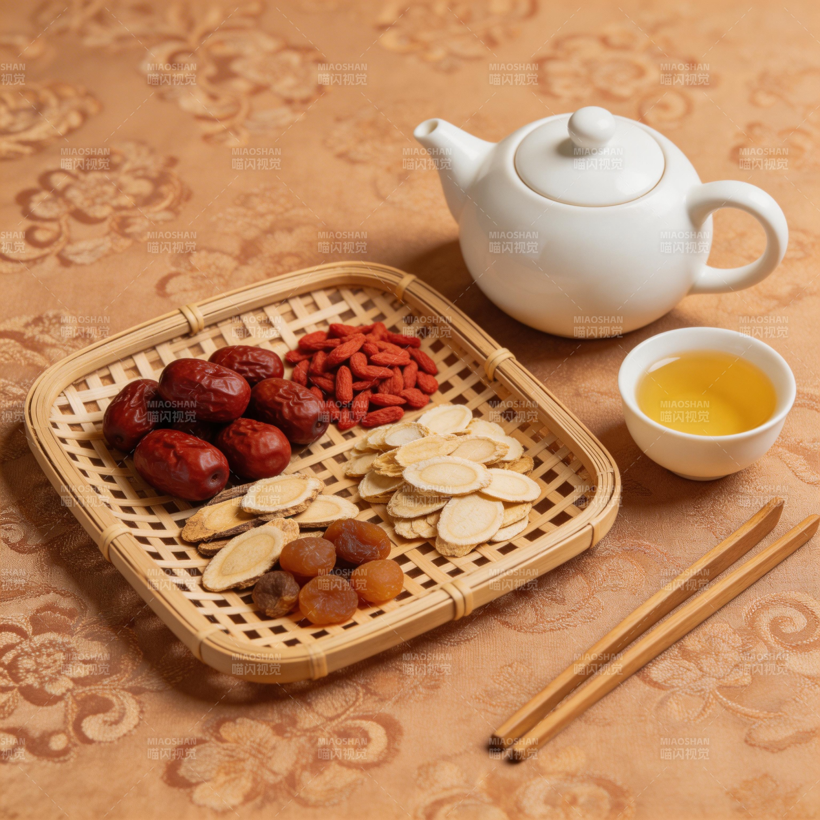 养生茶配药材 温润养身图片