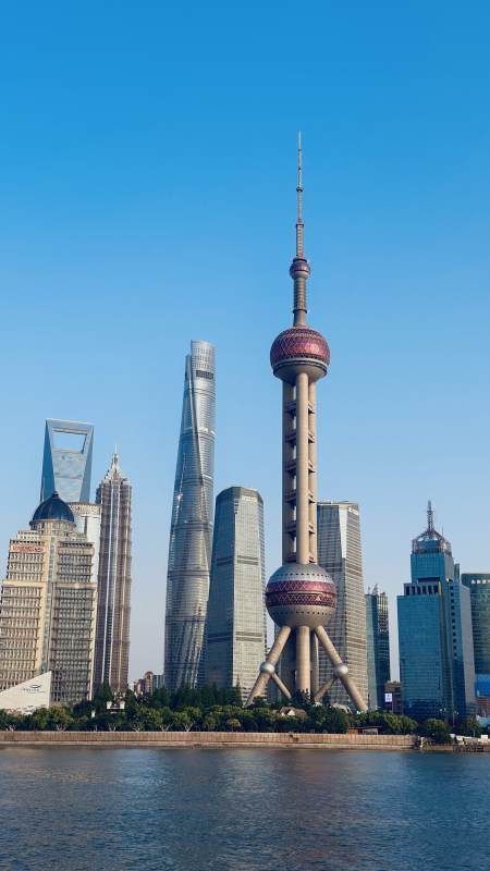 上海陆家嘴天际线风光图片