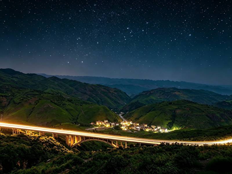 贵州的星空夜景图片