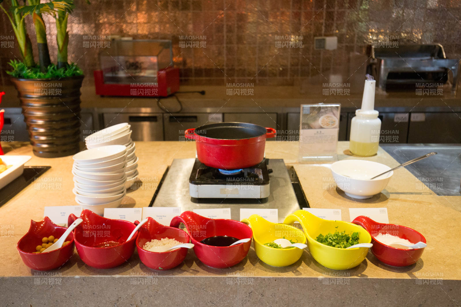 自助调料台 色彩缤纷任选图片