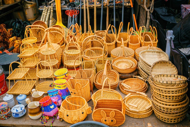 竹篮集市 琳琅满目图片