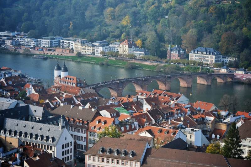 海德堡老城与内卡河图片