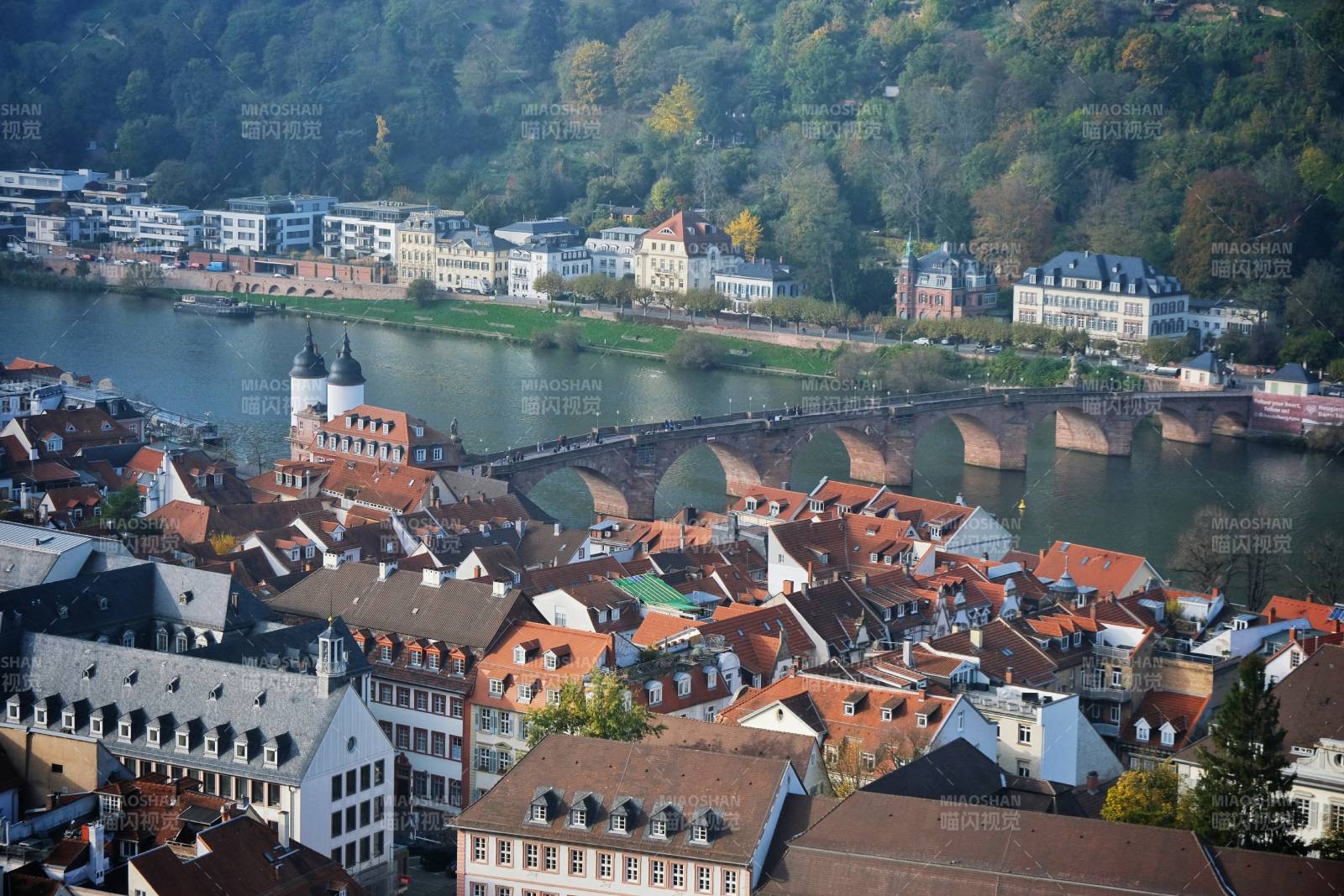 海德堡老城与内卡河图片