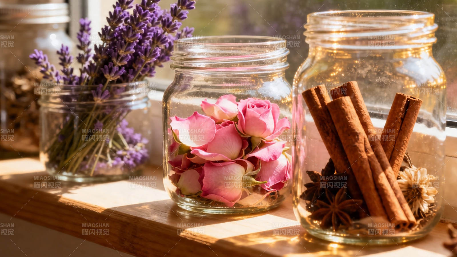 窗台香罐 玫瑰 薰衣草 肉桂图片