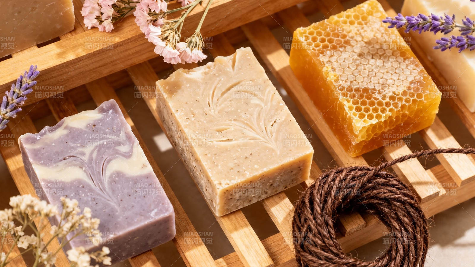 天然手工皂 花香伴蜂蜡图片