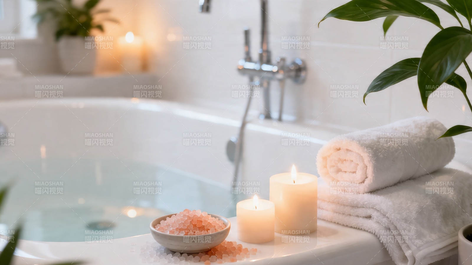 烛光浴境 静谧疗愈时光图片