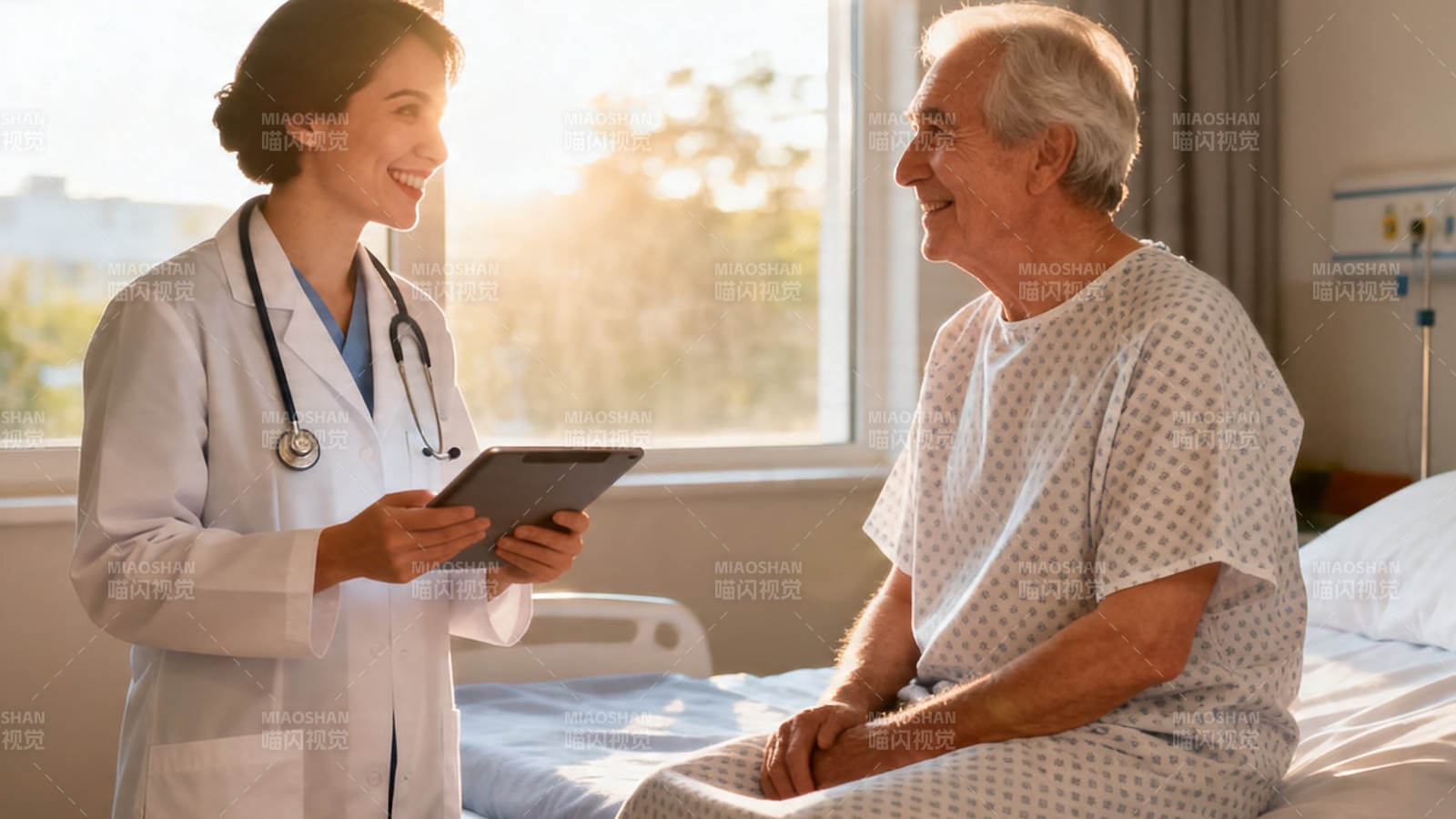 医患温馨交流时刻图片