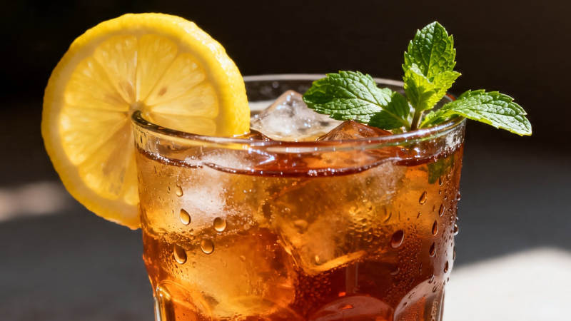 冰柠薄荷茶 清凉一夏图片