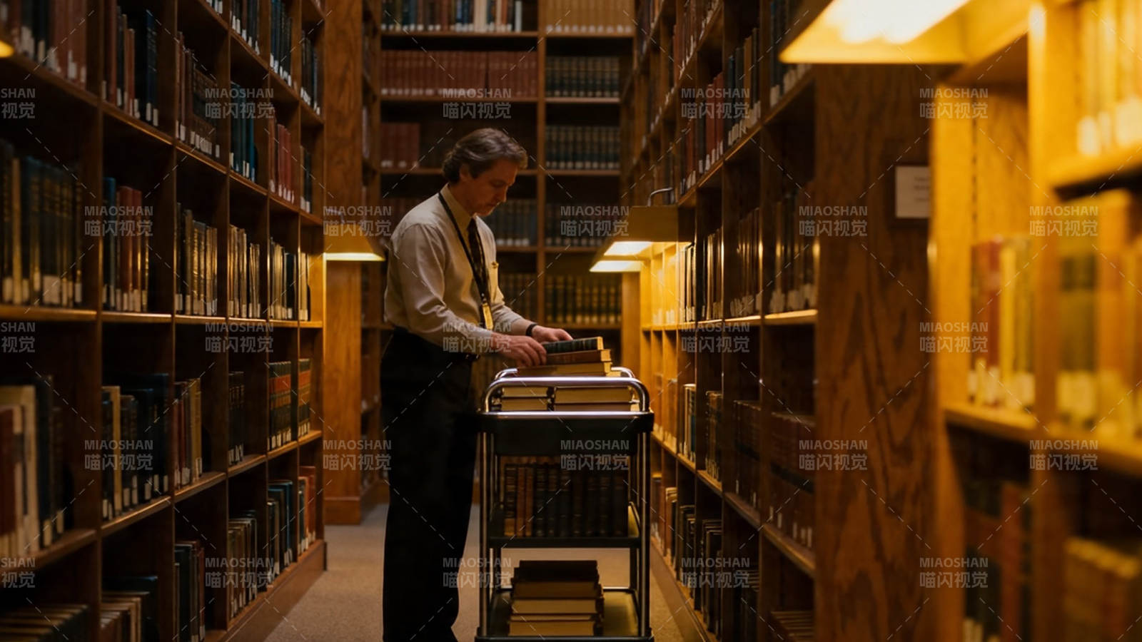 图书馆夜读 书海寻知光图片