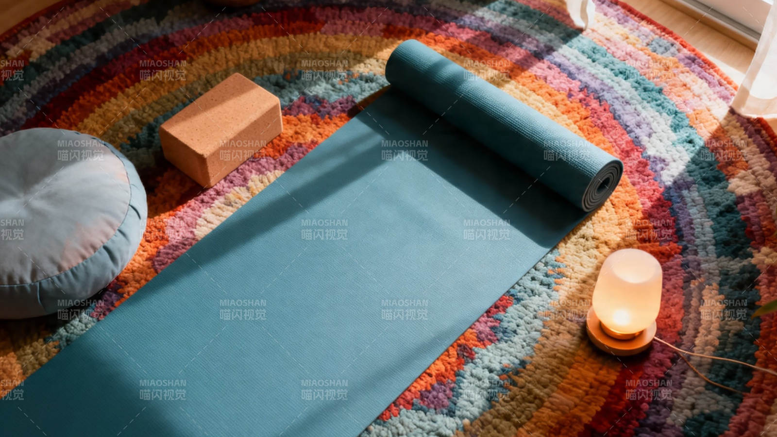 瑜伽垫上的宁静时光图片