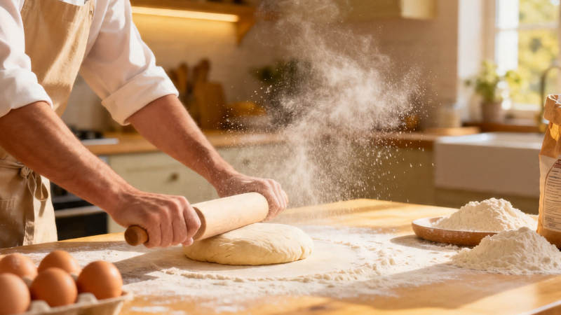 揉面飞粉 烘焙时光图片
