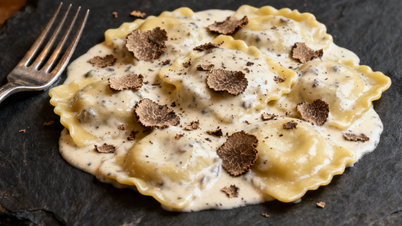 黑松露奶油意饺图片