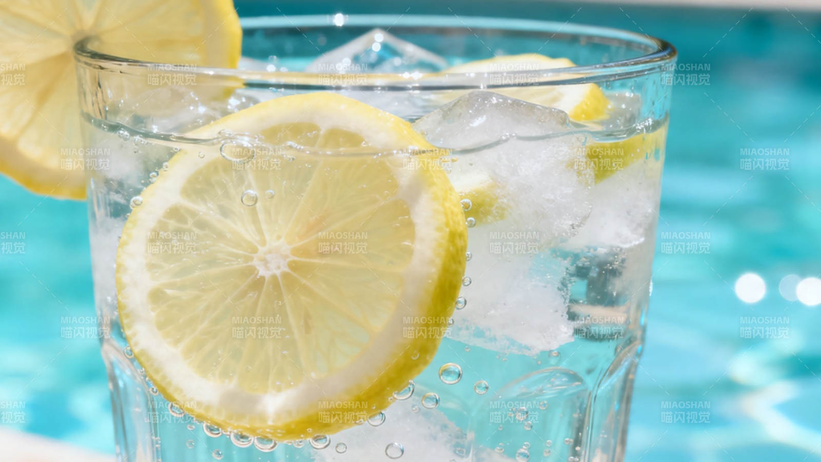 冰柠气泡水 清凉一夏图片