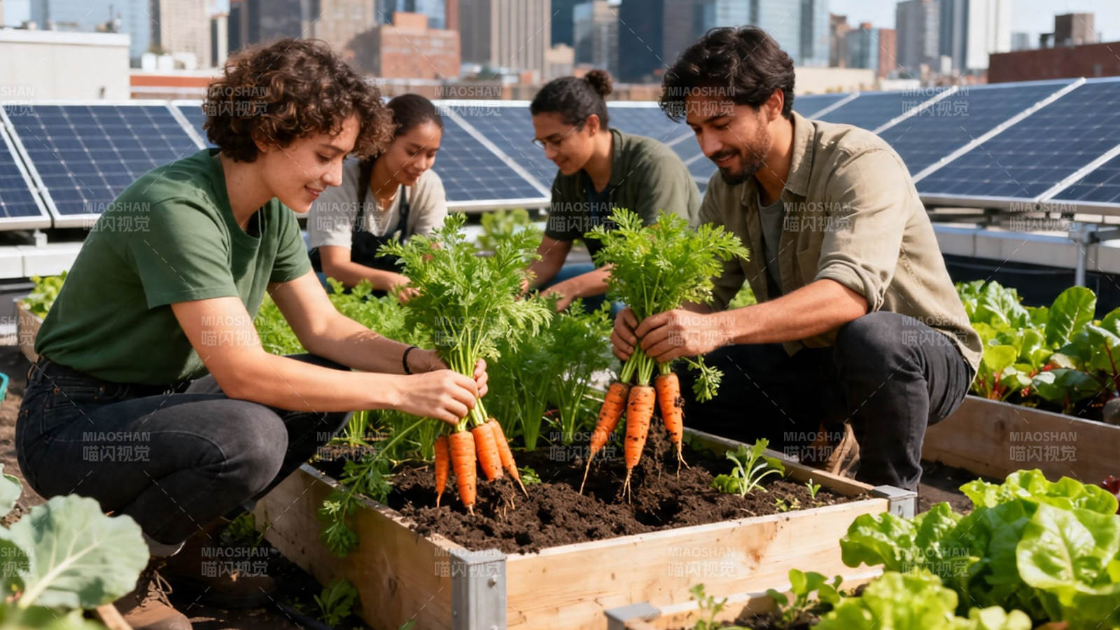 屋顶种菜 绿色生活新时尚图片
