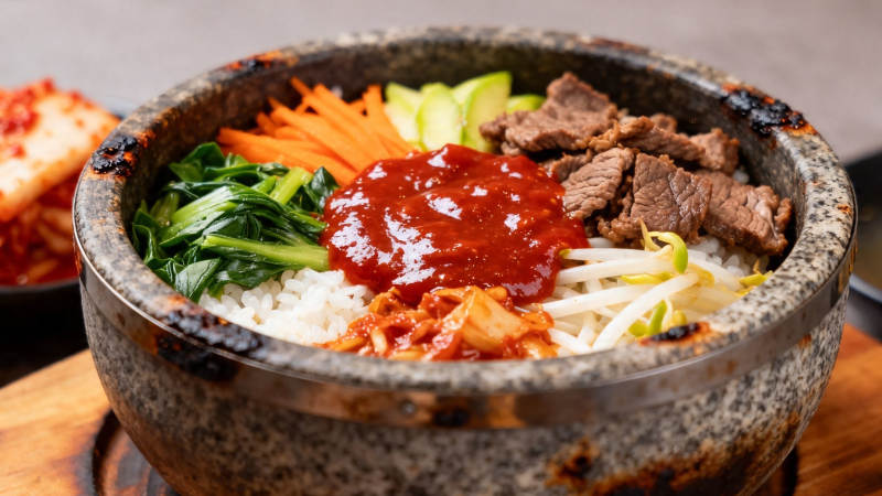 石锅拌饭 辣酱香浓图片