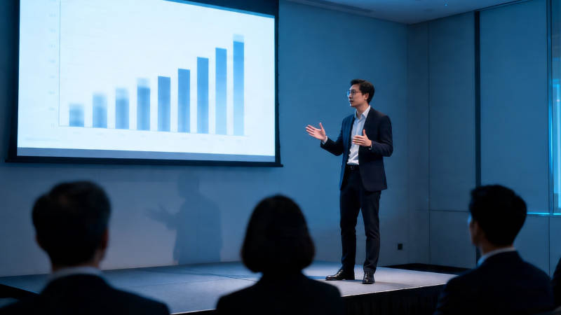 商务演讲 数据驱动决策图片