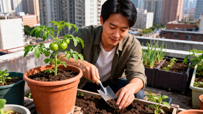 屋顶种菜 乐享田园生活图片
