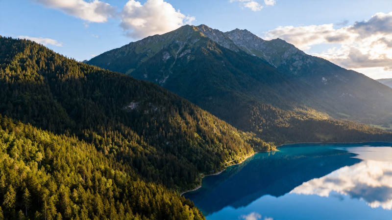 青山映碧水 云影共徘徊图片