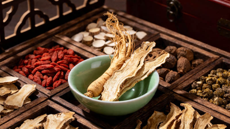 中药滋补 人参枸杞配伍图片