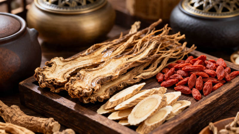 中药养生 参杞配伍香炉伴图片