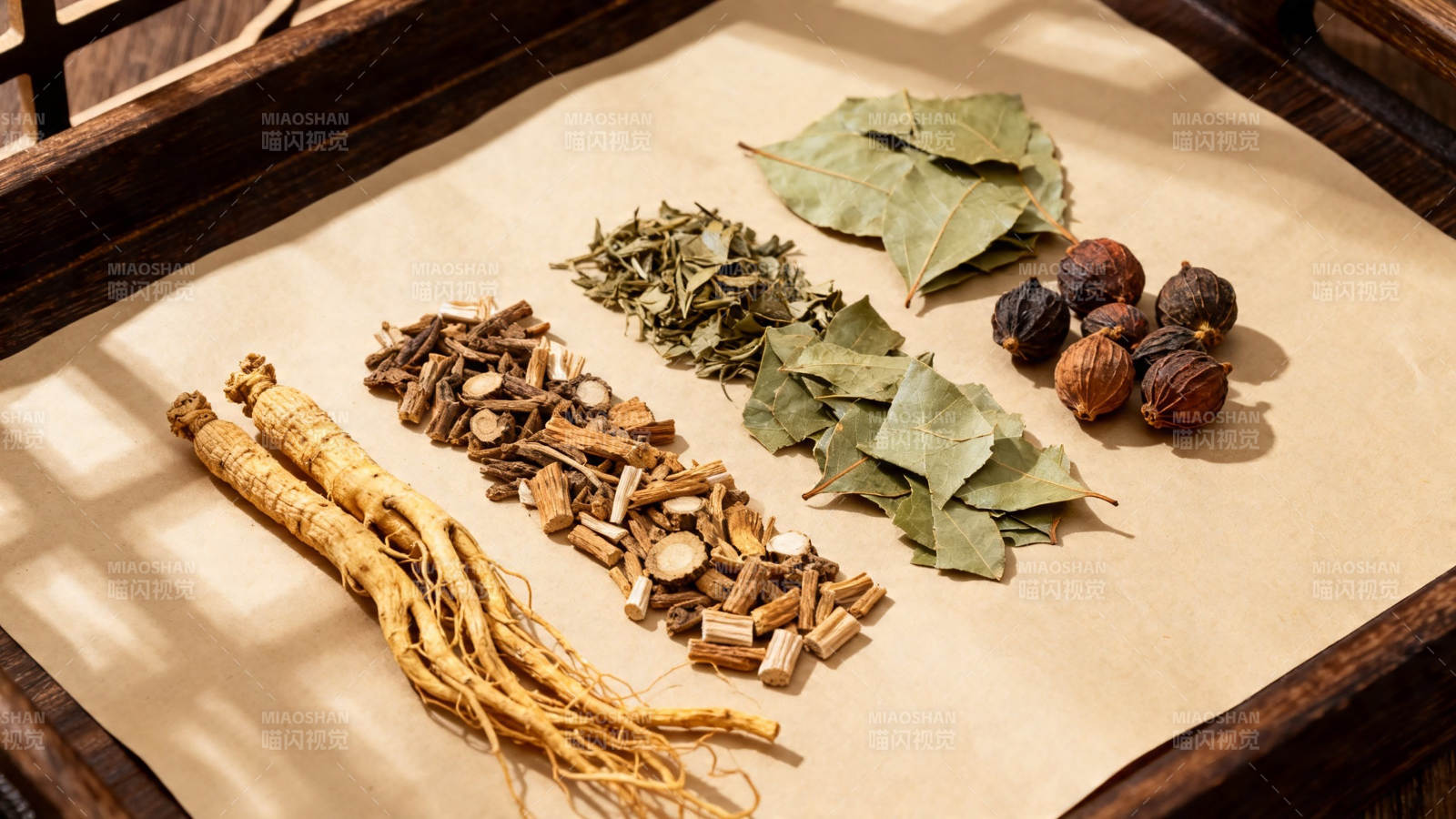 中药材静物摆拍图片