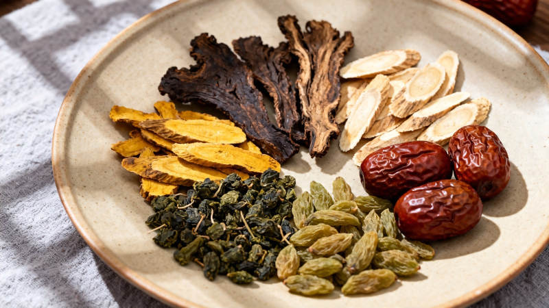 中药食材拼盘 养生必备图片