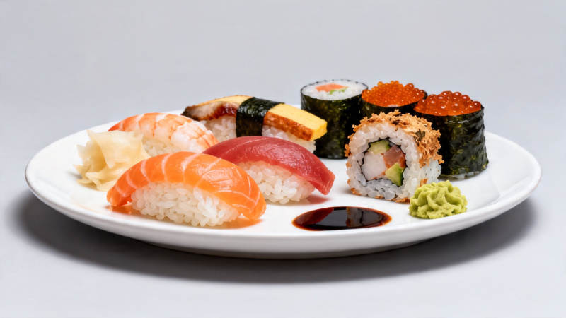 寿司拼盘 美味日式料理图片