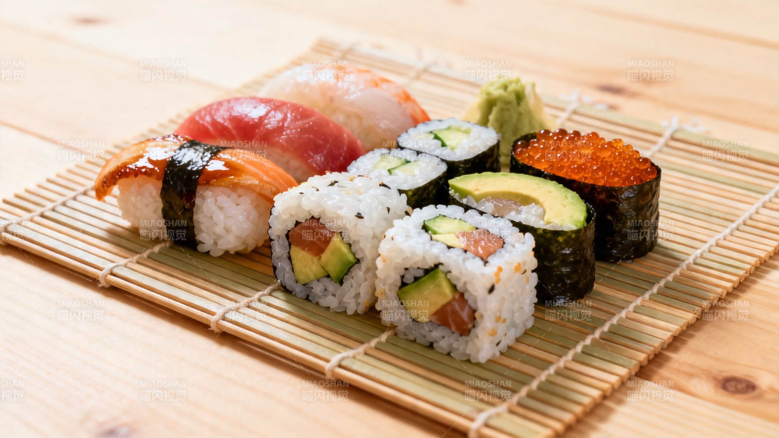 日式寿司拼盘 精致美味图片