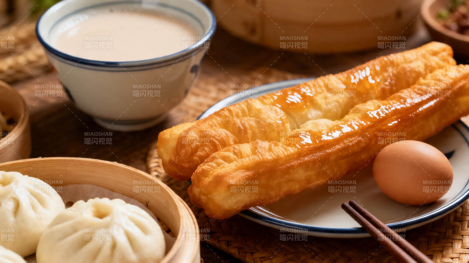 豆浆油条包子早餐图片