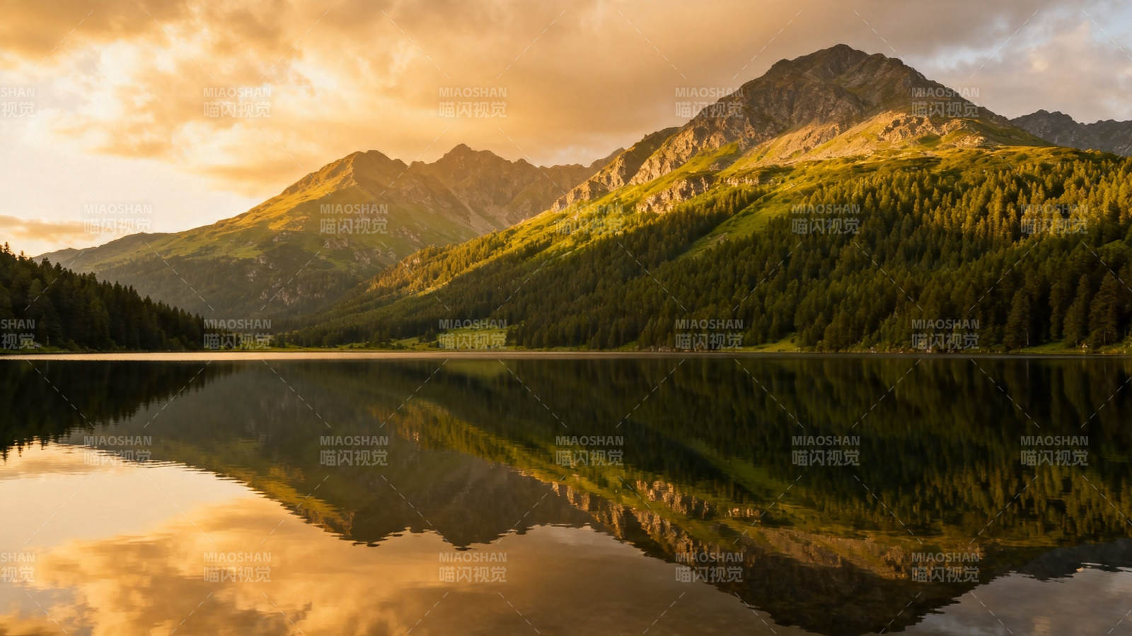 湖光山色 倒影如画图片