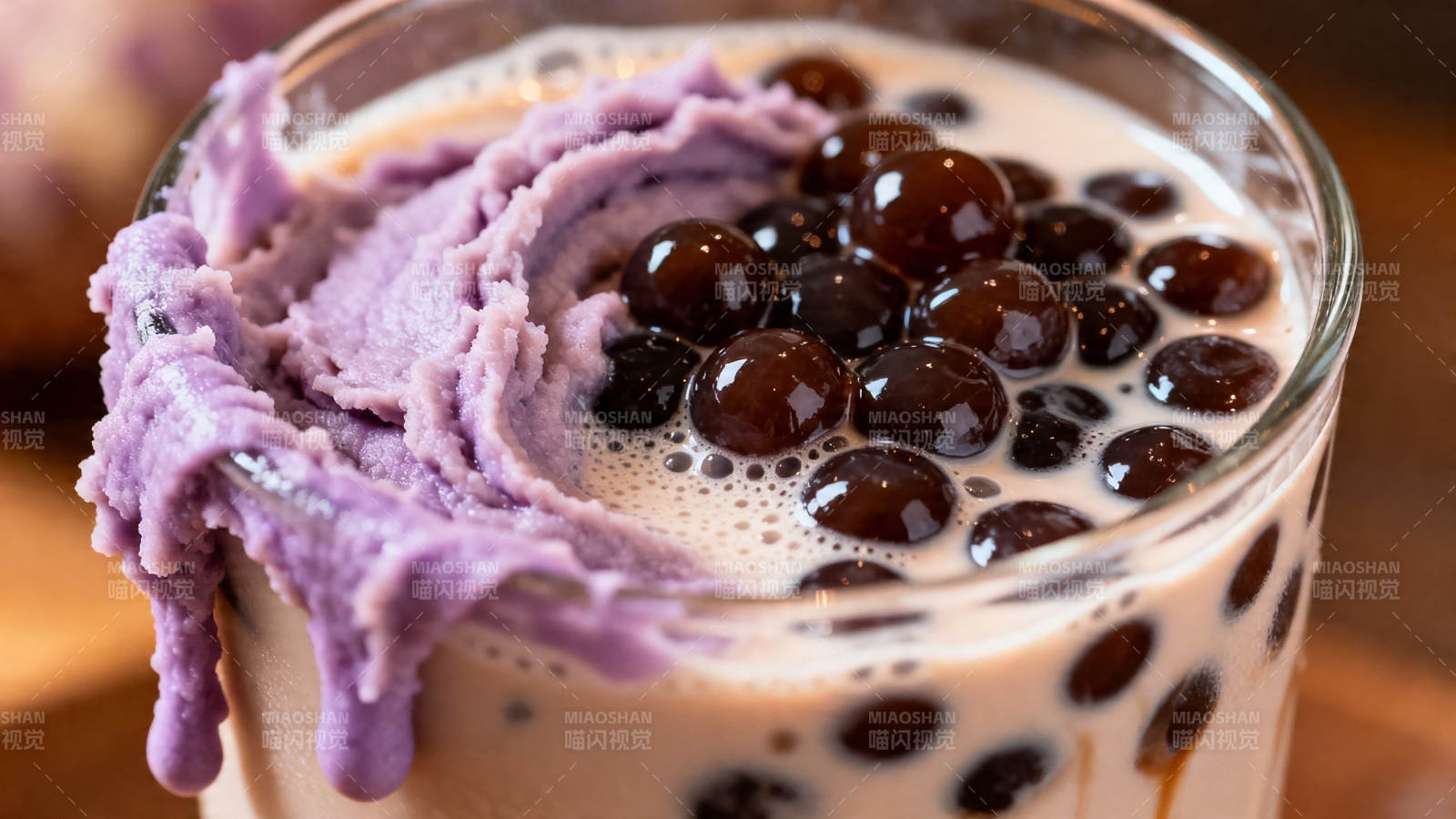 紫芋珍珠奶茶 香浓诱人图片