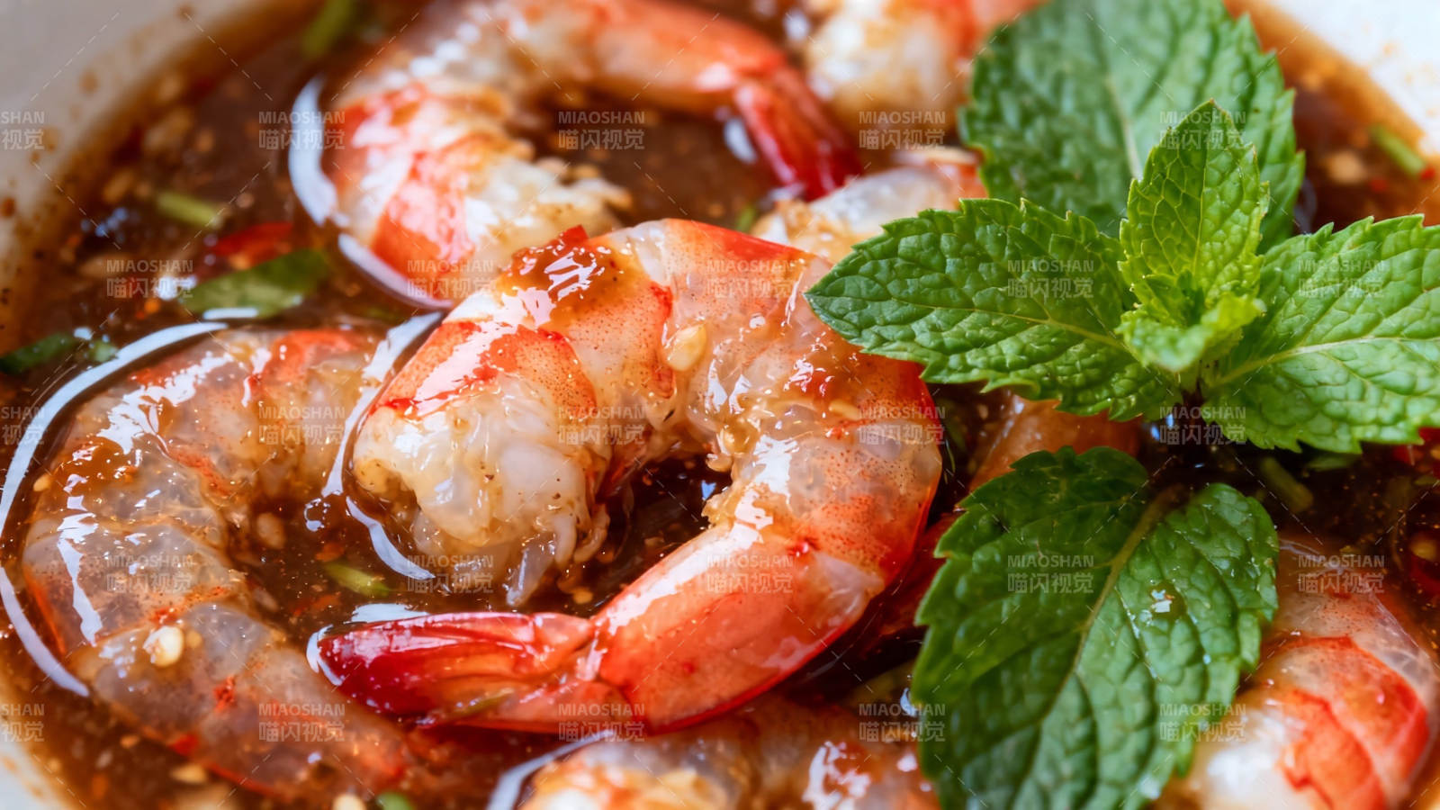 薄荷虾球 鲜香诱人图片