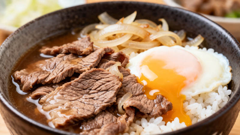 牛肉蛋饭 香浓诱人美味图片