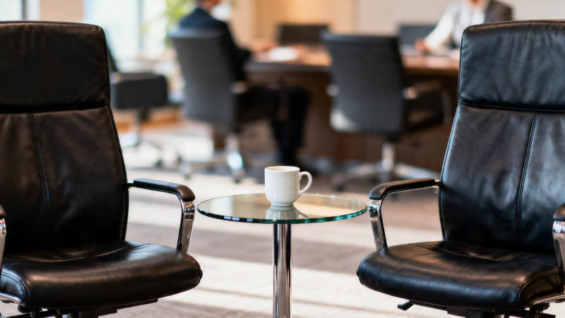 商务洽谈区 静待会议开始图片