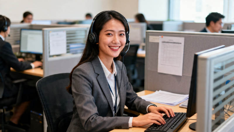 微笑客服 专注办公图片