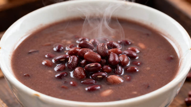 热腾腾红豆粥 暖胃又养颜图片