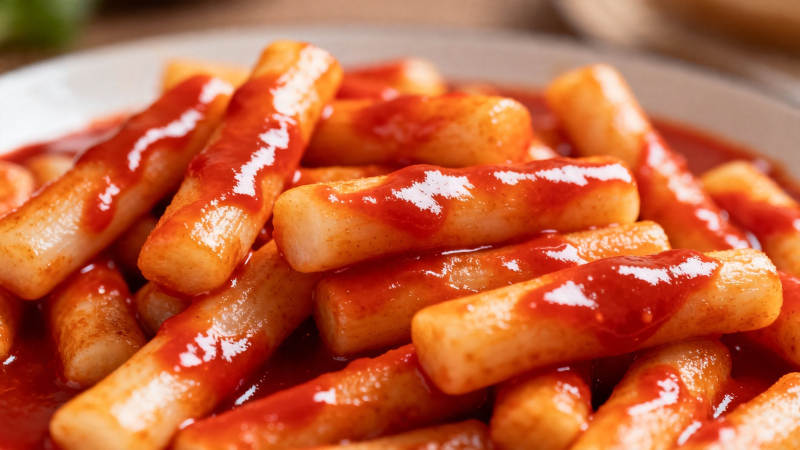 韩式辣炒年糕 红亮诱人图片
